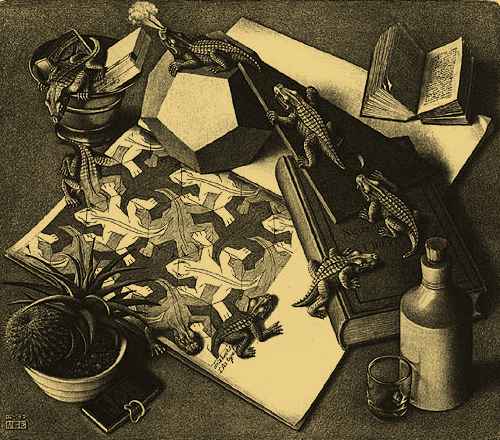 M.C.Escher. Reptiles, 1943.